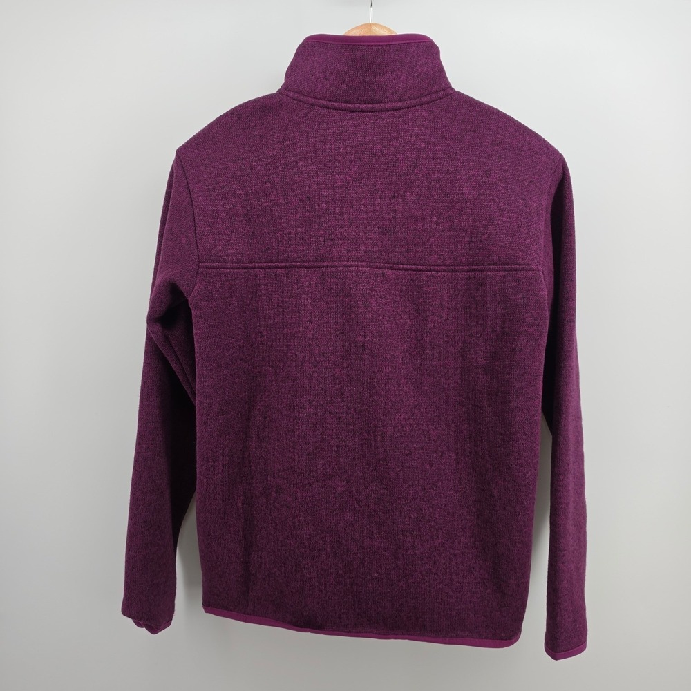 Eddie Bauer Womens Purple Snap Neck Pullover Fleece Sweater Jacket Small - Picture 2 of 9